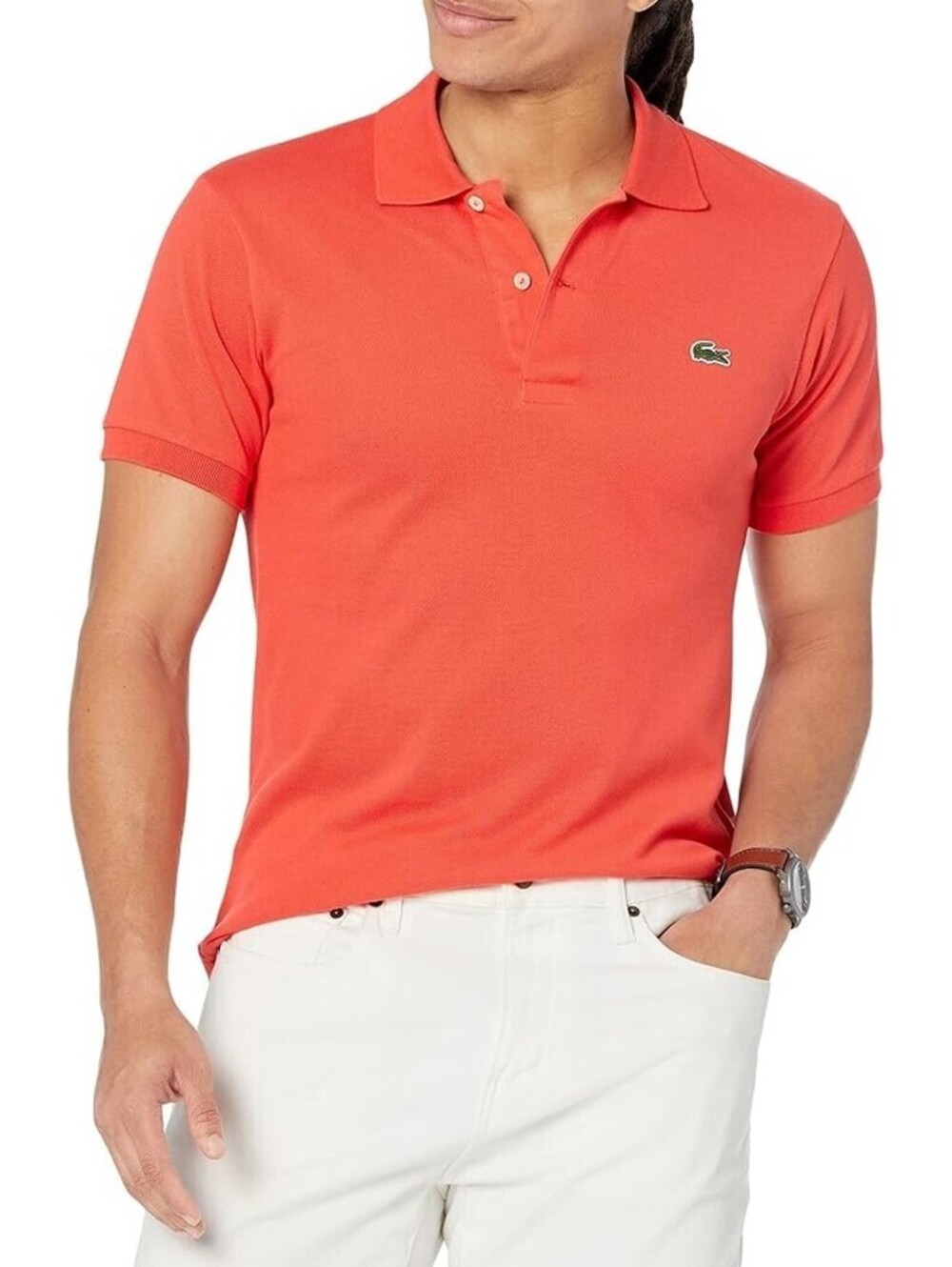 Lacoste L1212 Classic Pique Polo Shirt Watermelon Size 6-XL
